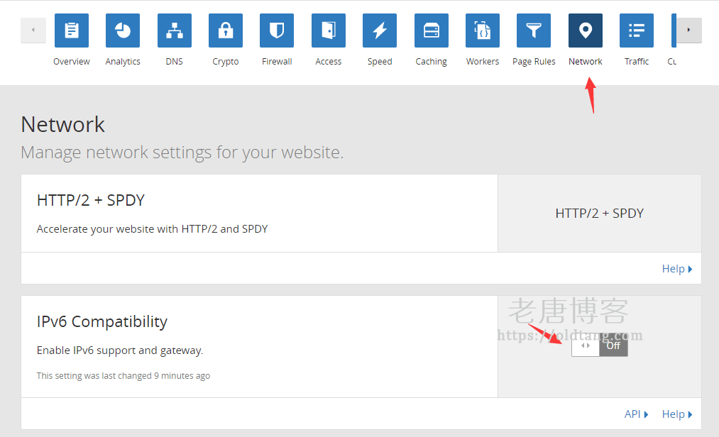 CloudFlare 关闭自适应 IPv6 解析的方法-老唐笔记