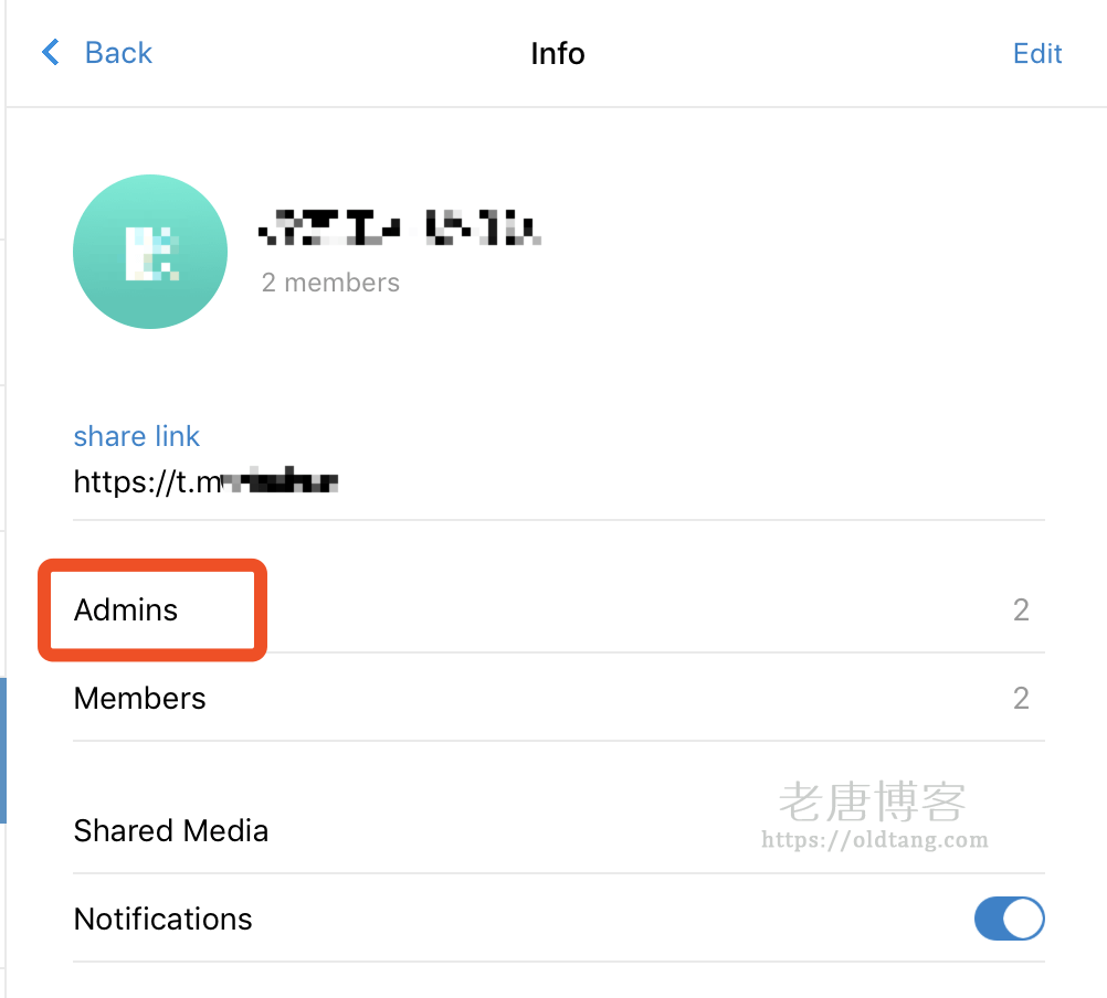 怎样把 Telegram 机器人添加到 Telegram 频道-老唐笔记