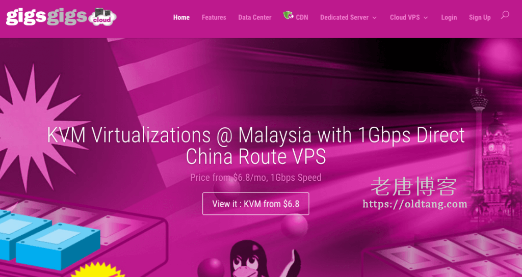 GigsGigsCloud 香港 PCCW / 香港 HKBN / 洛杉矶 CN2 GIA 等便宜 VPS 方案整理-老唐笔记