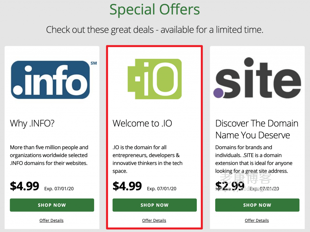 Network Solutions:.IO 域名注册优惠仅需 $4.99,历史低价-老唐笔记