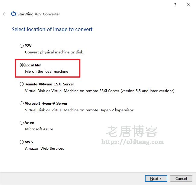 StarWind V2V Image Converter：虚拟机镜像转换工具，可将 IMG 文件转换为 VMware VMDK 文件-老唐笔记