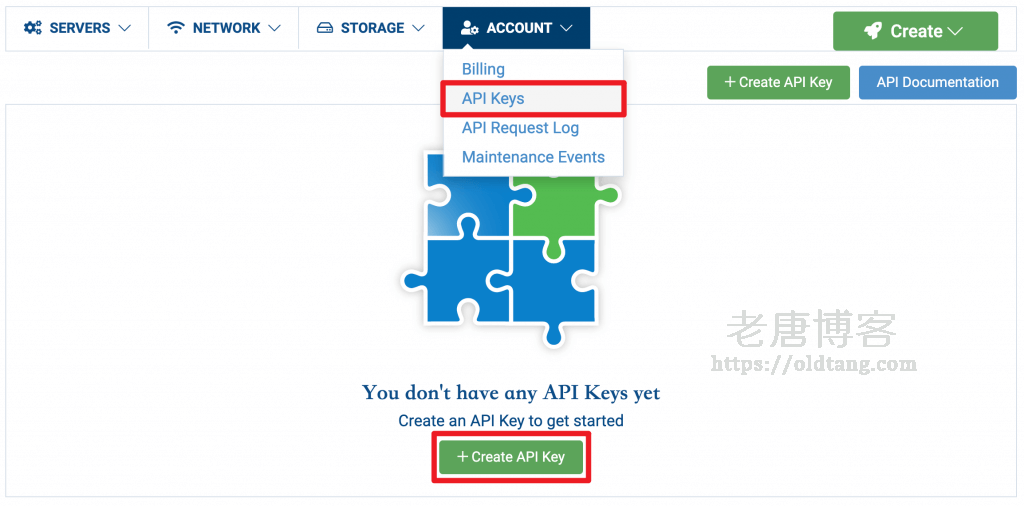 Hostwinds API 教程:后台添加并获取 API Keys,查看 API 文档-老唐笔记