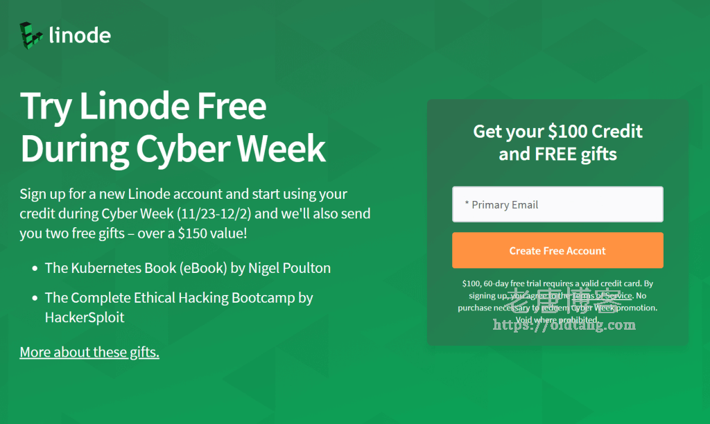 Linode 网络星期一优惠：新用户注册账户免费赠送 $100 账户余额-老唐笔记
