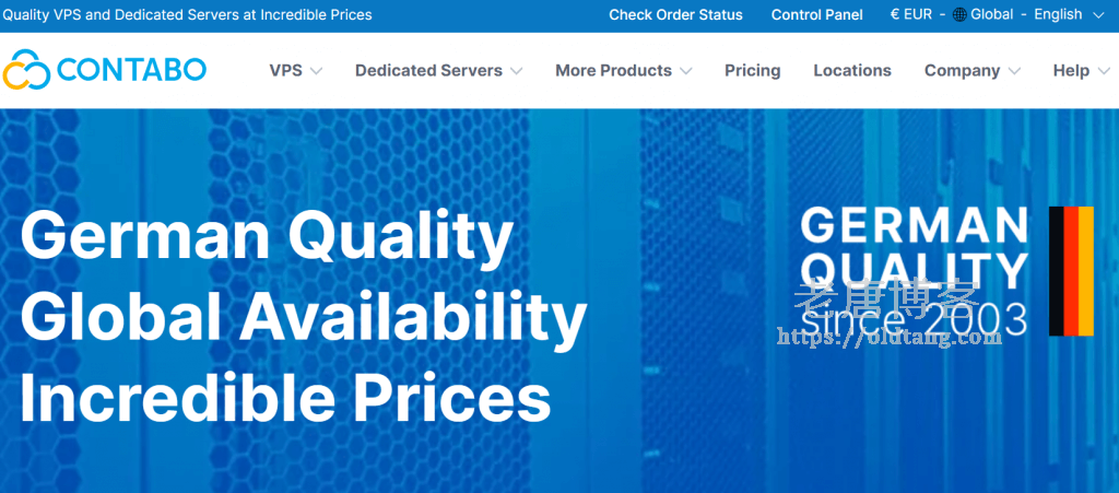 Contabo 来自德国的老牌靠谱VPS商家/新增新加坡机房/月付€4.99欧元起-老唐笔记