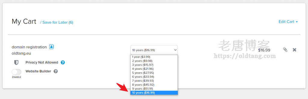 Dynadot 域名优惠：注册 .EU 域名 10 年仅需 $11.99-老唐笔记
